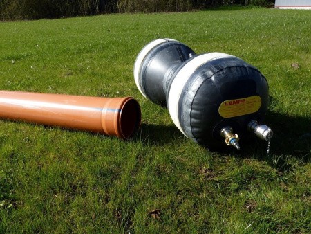 Пневматическое заглушающее перекрытие для проверки стыков на герметичность LAMPE, тип 1800